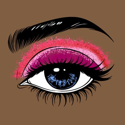 eye closed realistic