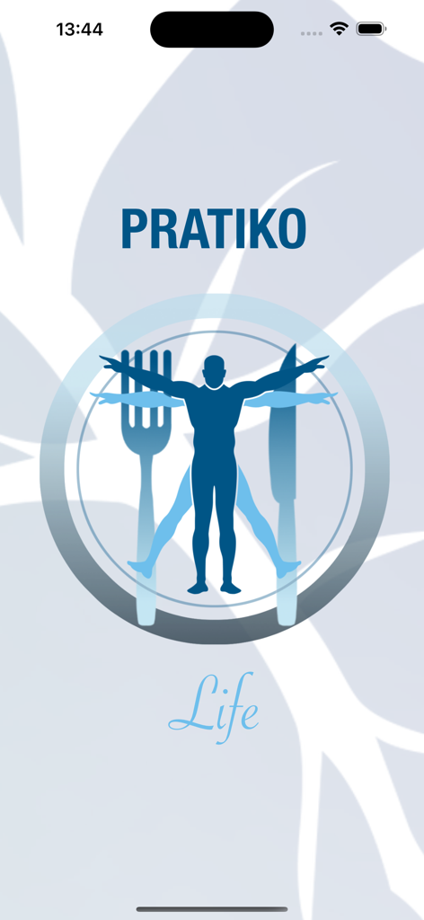 Calorie Tracker & Fasting AI - Pantalla de inicio de Pratiko Life, rastreador de calorías y ayuno IA, con el logo de la marca.