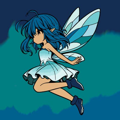 manga fairy flying