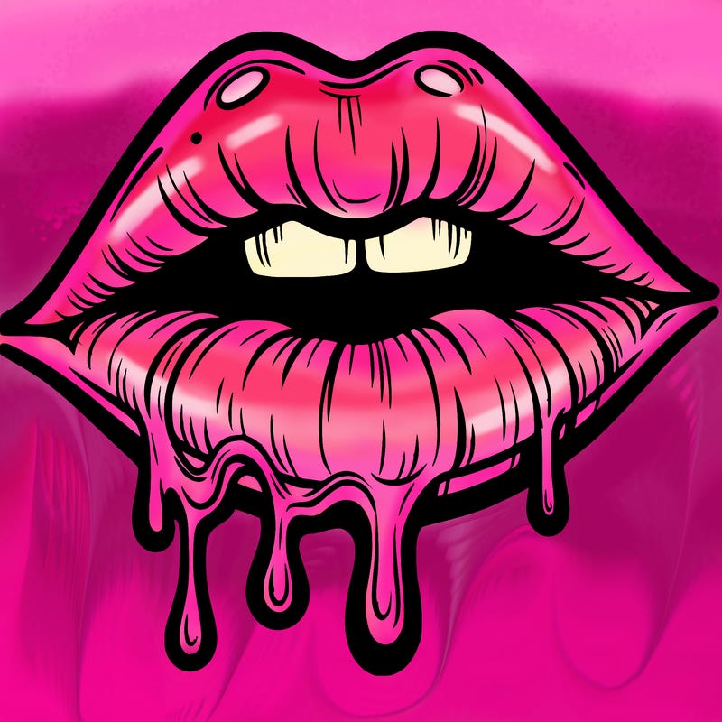 lips that look realistic and drip