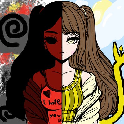 realistic girl split