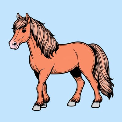 realistic horse