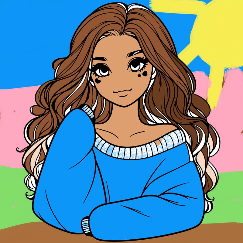 a beautiful girl in a big sweatshirt