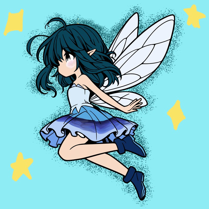 manga fairy flying