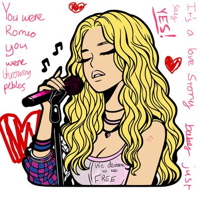 realistic female singer