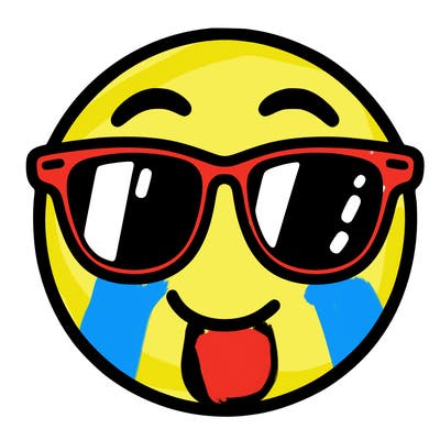 emoji with sunglasses