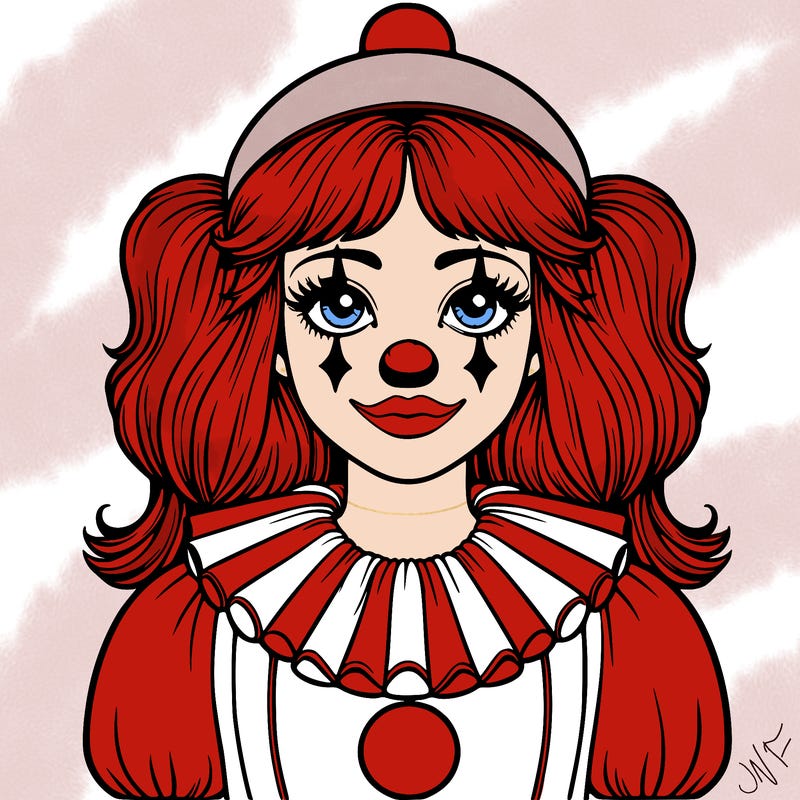 realistic clown girl