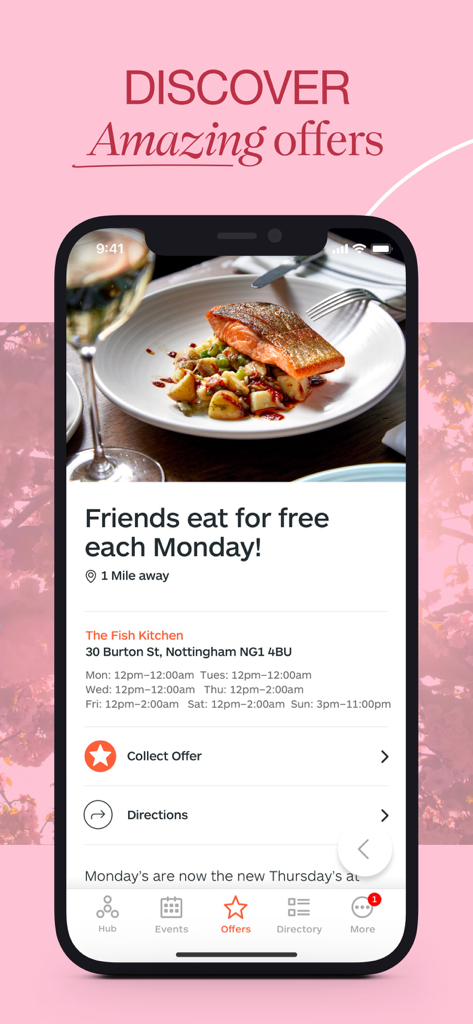 It's in Nottingham - 地元のレストランのお得な情報を表示するIts in Nottinghamアプリのスクリーンショット