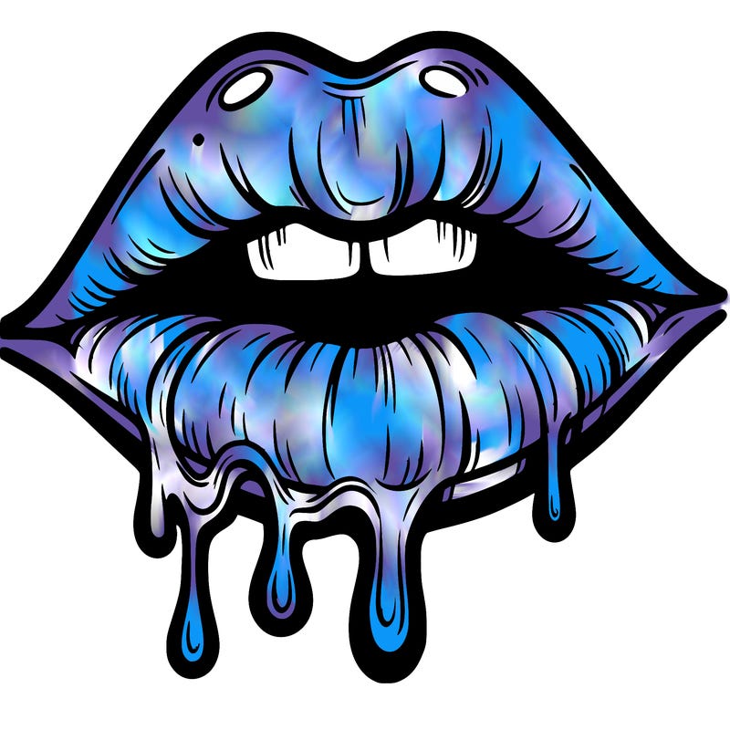 lips that look realistic and drip