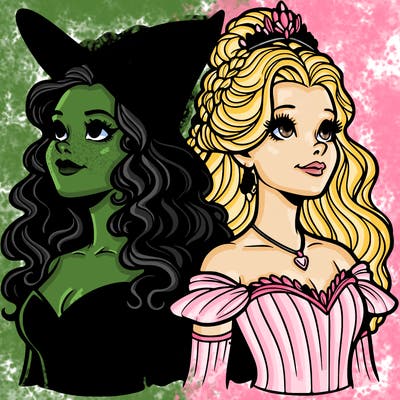 'elphaba and glinda (realistic)