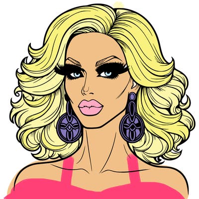 realistic drag queen