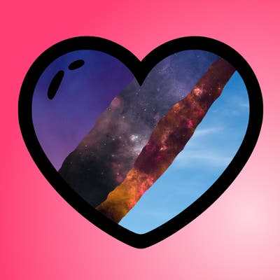 a blank heart