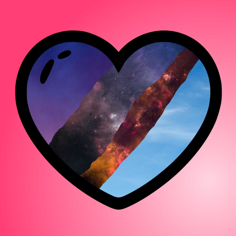 a blank heart