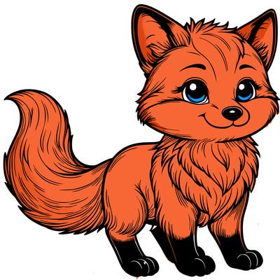 realistic fox
