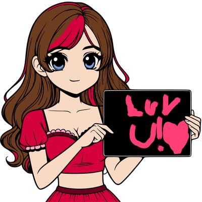 realistic pretty girl holding blank sign