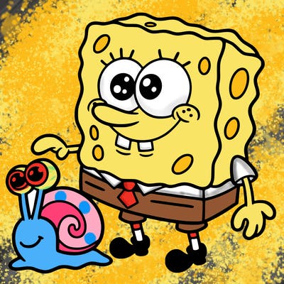 spongebob and gary