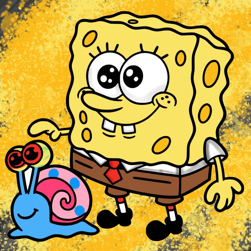 spongebob and gary