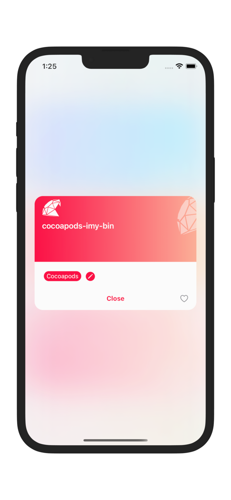 StarOrder-GitHub star tool - Detail card for a GitHub repository in StarOrder app showing tags and favorite button