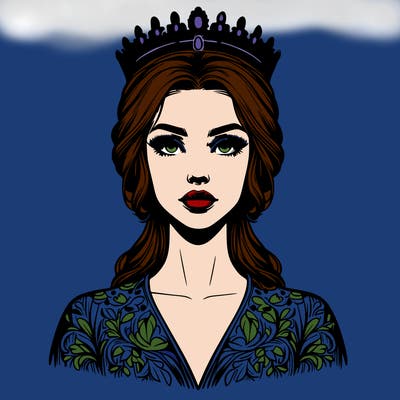 realistic beautiful queen