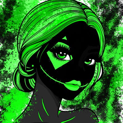 realistic girl with lashes