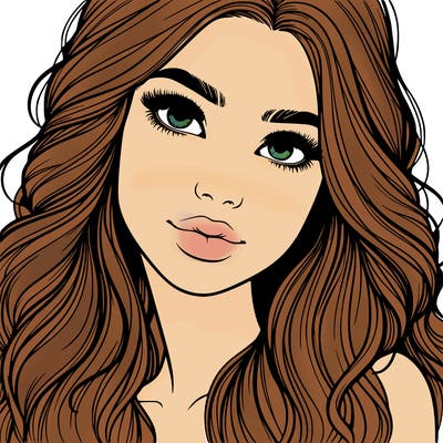 beautiful realistic girl