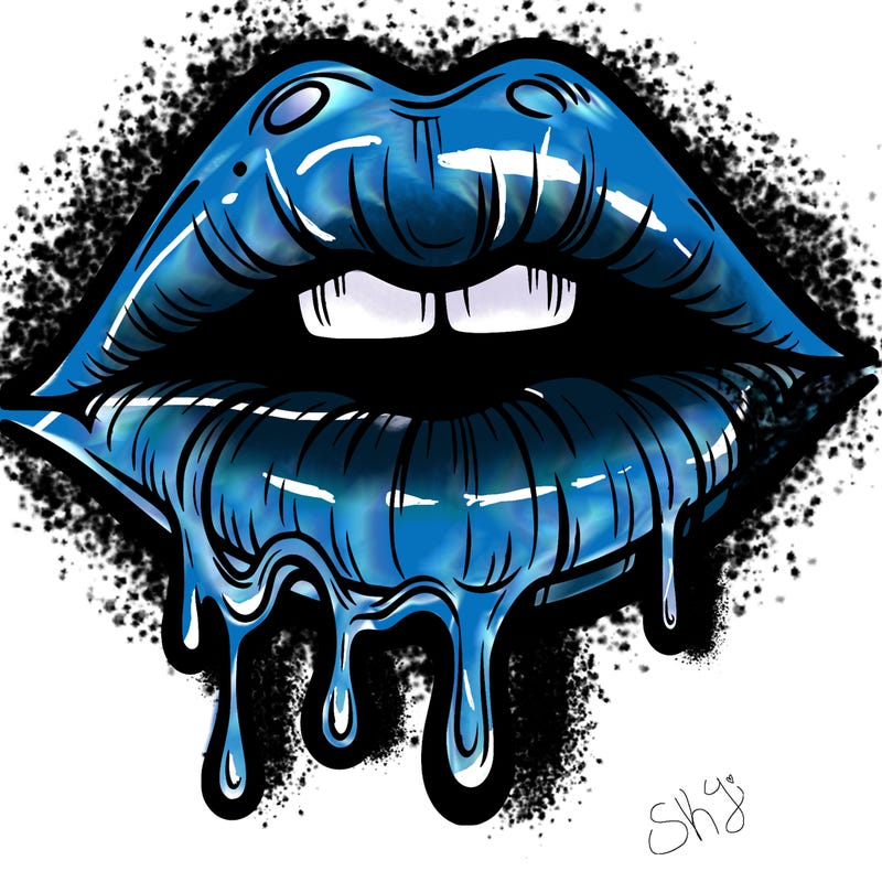 lips that look realistic and drip