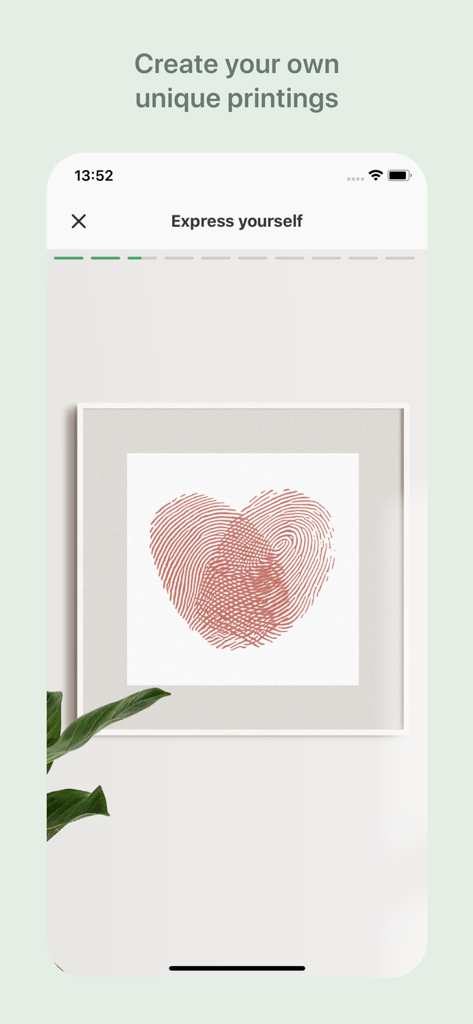 MyMarq - Framed wall art featuring two fingerprints overlapping to form a heart shape