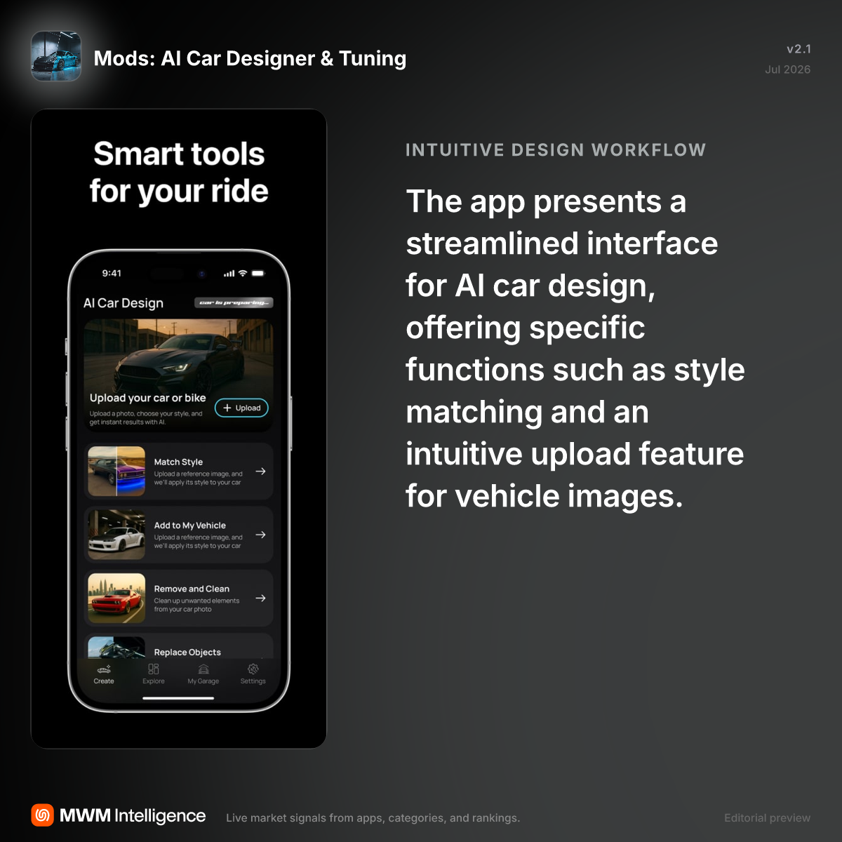 Mods: AI Car Designer & Tuning - Graphics & Design App | MWM