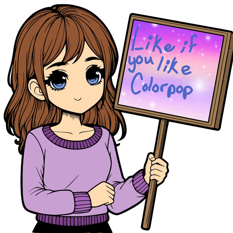 a realistic girl holding a sign