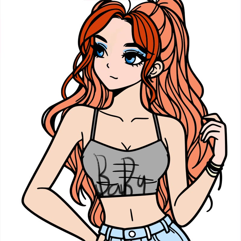 girl in crop top
