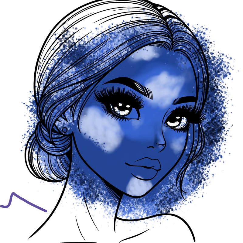 realistic girl with lashes