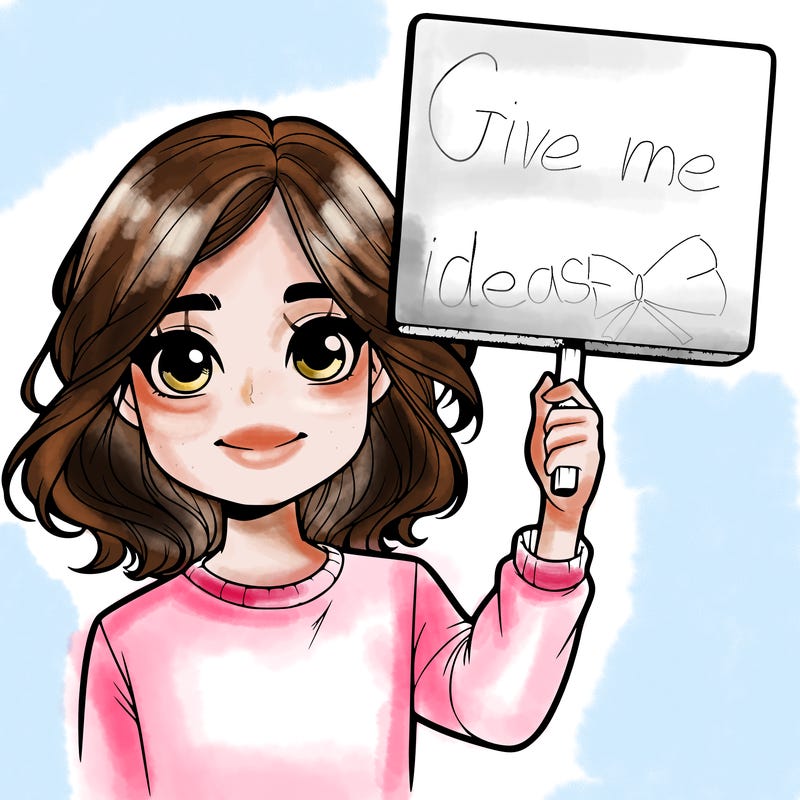 realistic girl holding up a sign