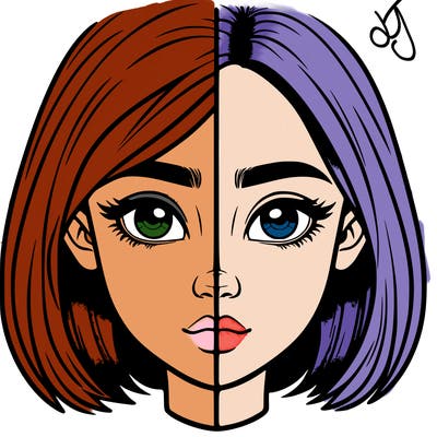 realistic girl split