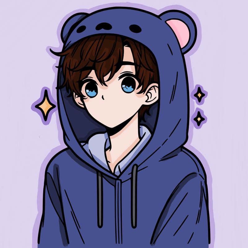 a 17 year old boy in a cute animal hoodie