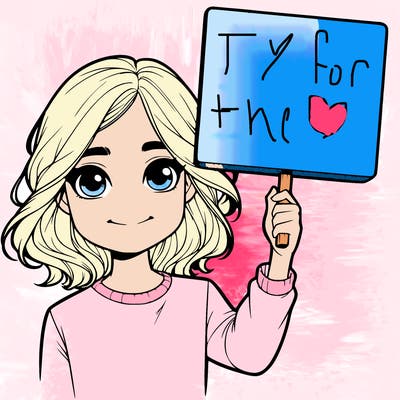 realistic girl holding up a sign