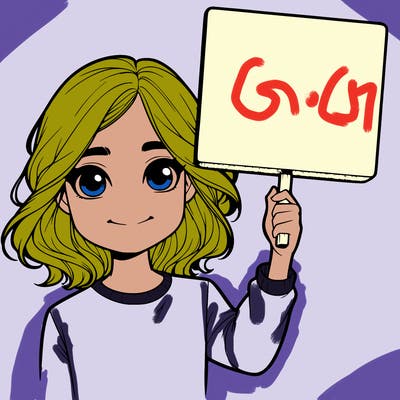 realistic girl holding up a sign