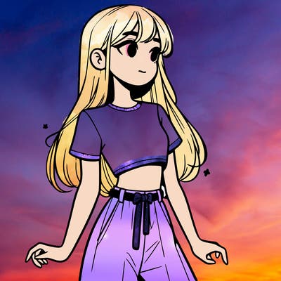 girl in a cute crop top