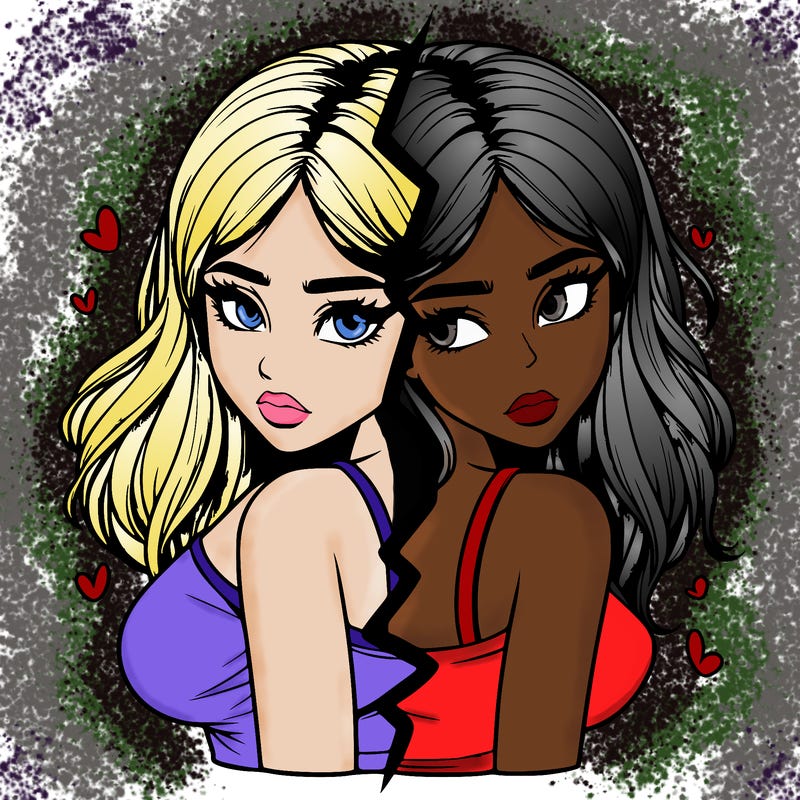 realistic girl split