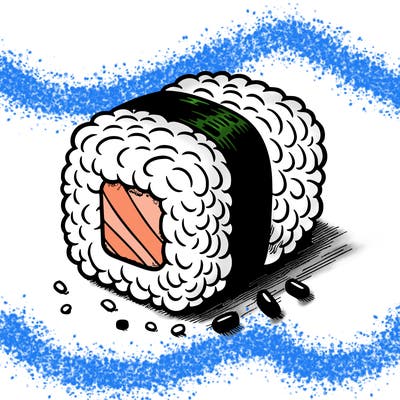 realistic sushi