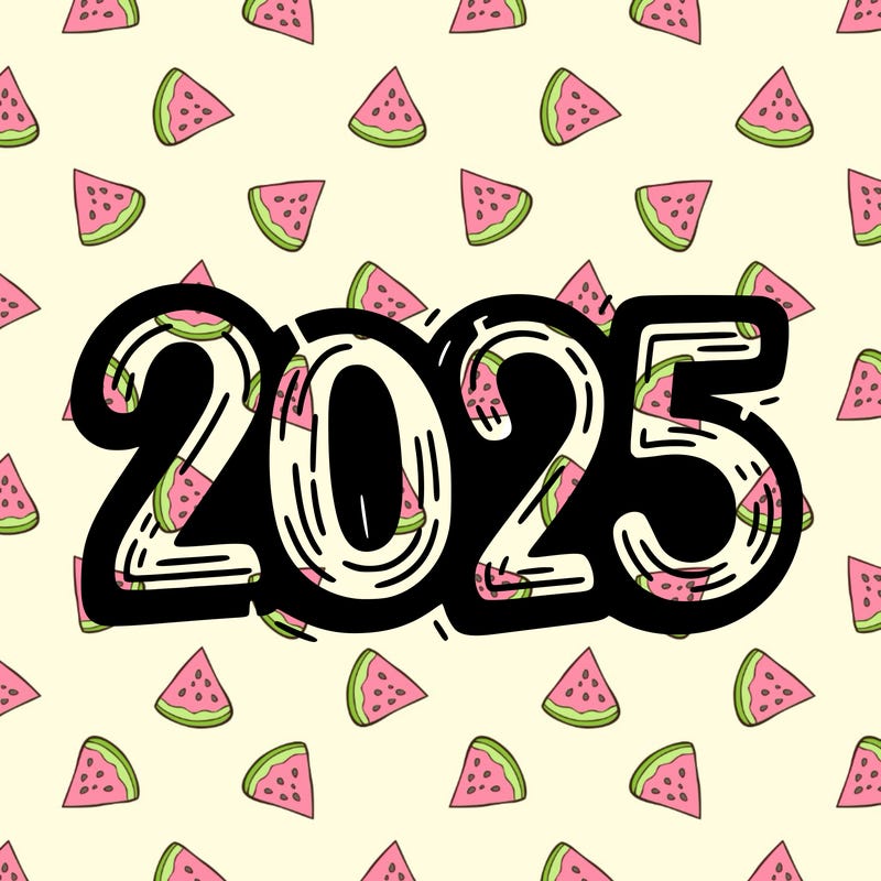 one line scrawled numbers sketch design “2025”