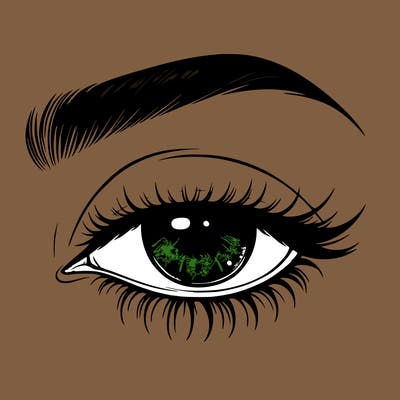 eye closed realistic