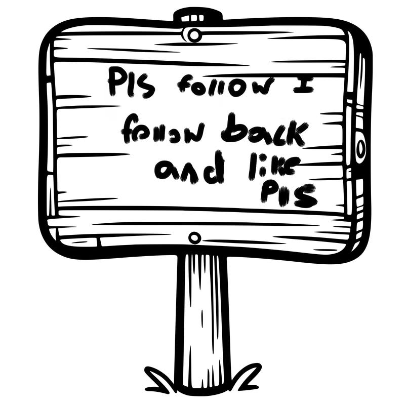 blank sign