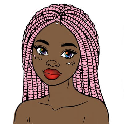 african woman with fulani braids
