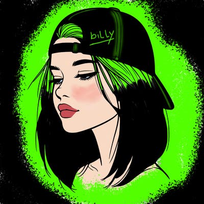 realistic  girl with a backwards hat