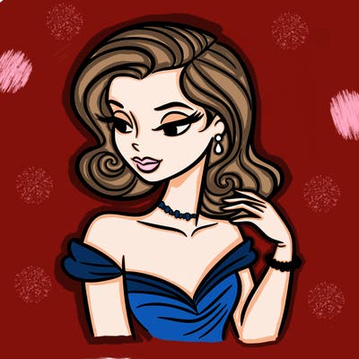 an elegant woman