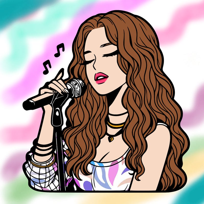 realistic female singer