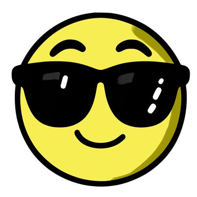 emoji with sunglasses