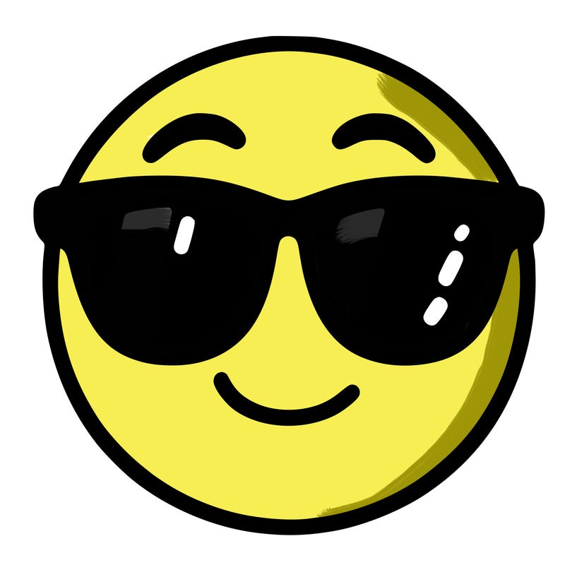 emoji with sunglasses