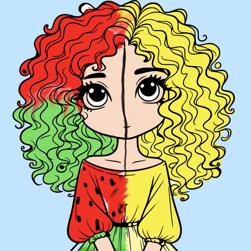 curly hair girl