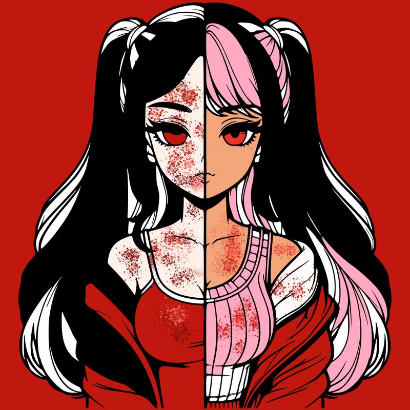 realistic girl split